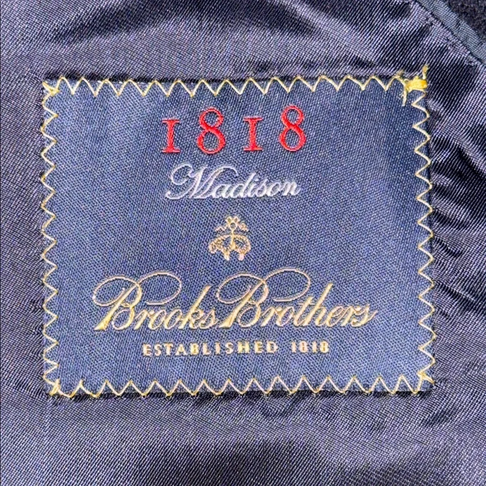 Brooks Brothers Loro Piana Cashmere 2 Button Men’s Blazer SZ 50R Navy Blue - Picture 6 of 7